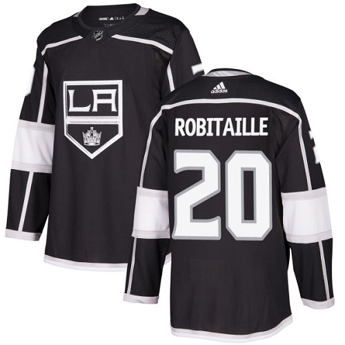 Adidas Men Los Angeles Kings #20 Luc Robitaille Black Home Authentic Stitched NHL Jersey